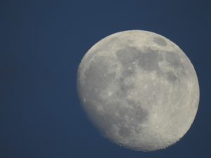 Close up of the moon
